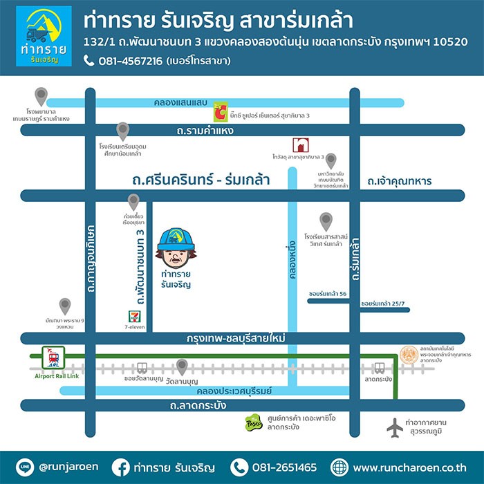 แผนที่ท่าทรายร่มเกล้า